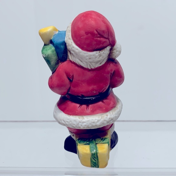 Ceramic Santa figurine vintage 3.25” - Picture 8 of 14